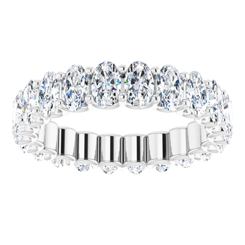 14K White Gold 4 1/3 CTW Lab-Grown Diamond Eternity Band