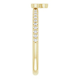 14K Yellow 1/5 CTW Natural Diamond Stackable Ring