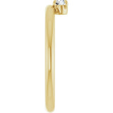 14K Yellow Gold 1/10 CT Natural Diamond Stackable Ring 