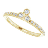 14K Yellow 1/5 CTW Natural Diamond Stackable Ring