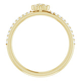 14K Yellow 1/5 CTW Natural Diamond Stackable Ring