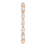 14K Rose Gold 1/2 CTW Natural Diamond Eternity Band Size 7