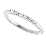 14K White Gold 1/8 CTW Natural Diamond Stackable Ring