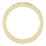 10K Yellow Gold 6.4 mm Infinity-Inspired Flat Band Size 9
