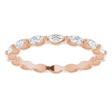 14K Rose Gold 1/2 CTW Natural Diamond Eternity Band Size 7