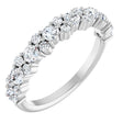14K White Gold 9/10 CTW Natural Diamond Anniversary Band