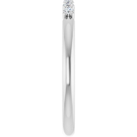 14K White Gold 1/8 CTW Natural Diamond Stackable Ring
