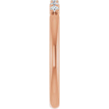 14K Rose Gold 1/8 CTW Natural Diamond Stackable Ring