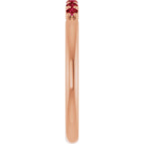 14K Rose Gold Natural Ruby Stackable Ring