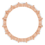 14K Rose Gold 1/2 CTW Natural Diamond Eternity Band Size 7