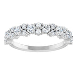 14K White Gold 9/10 CTW Natural Diamond Anniversary Band