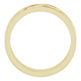 14K Yellow Gold 6.4 mm Infinity-Inspired Flat Band Size 10.5