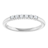 14K White Gold 1/8 CTW Natural Diamond Stackable Ring