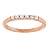 14K Rose Gold 1/8 CTW Natural Diamond Stackable Ring