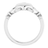 Sterling Silver 10.5 mm Claddagh Band Size 11