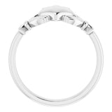 Sterling Silver 8.5 mm Claddagh Band