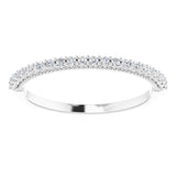 14K White 1/6 CTW Natural Diamond Matching Band