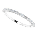 14K White 1/6 CTW Natural Diamond Matching Band