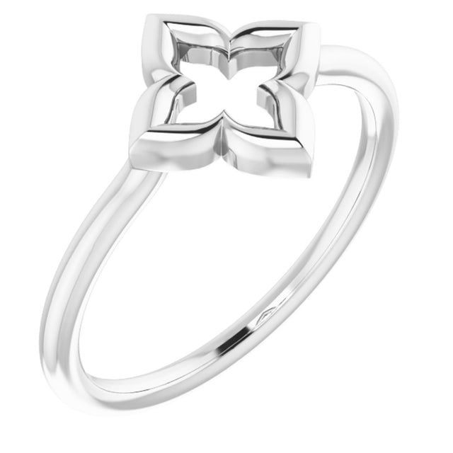 Sterling Silver Clover Ring