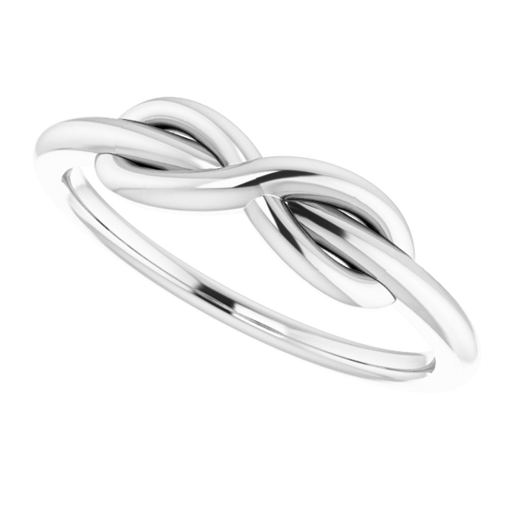 Sterling Silver Infinity-Inspired Ring