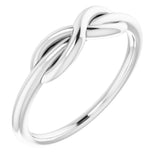 Sterling Silver Infinity-Inspired Ring