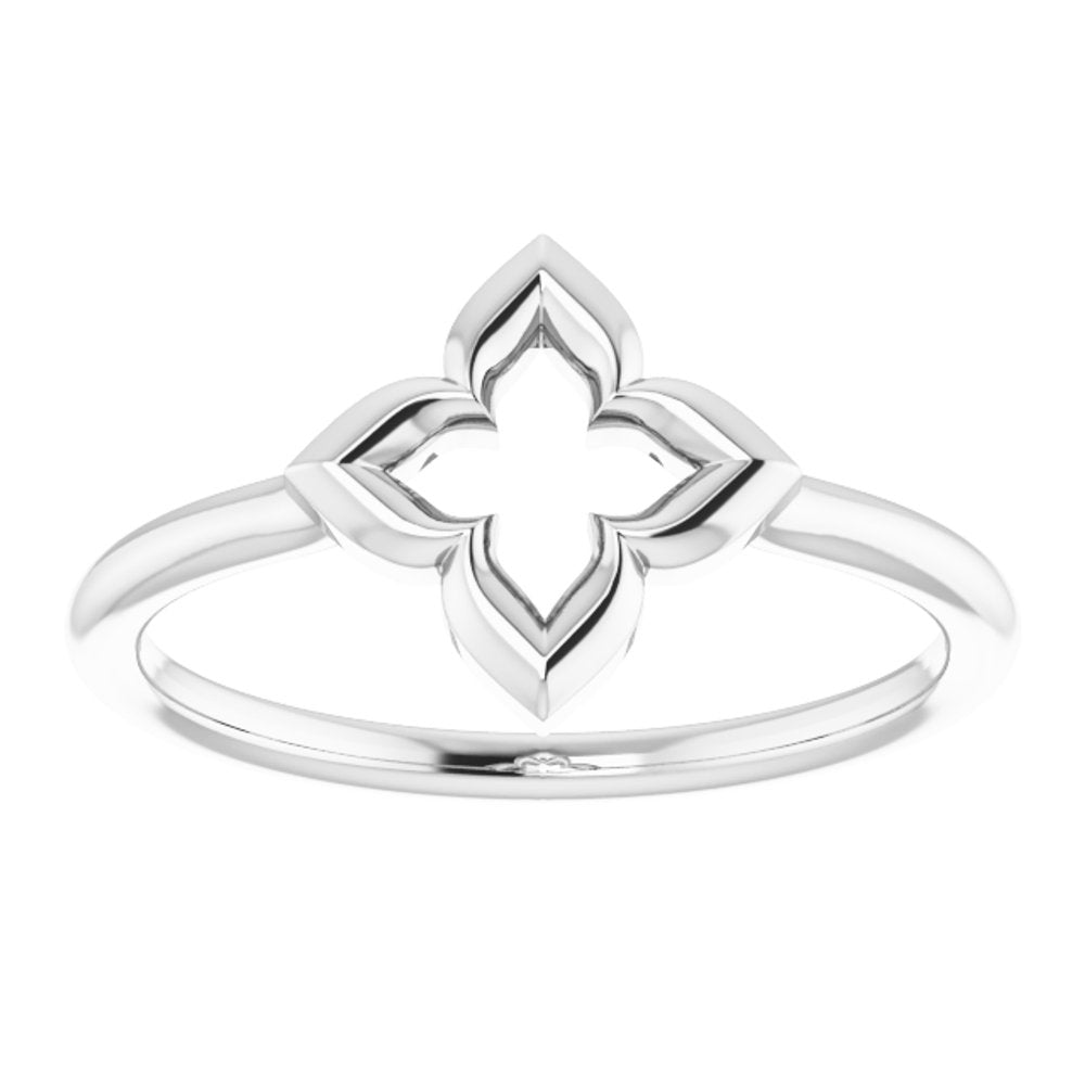 Sterling Silver Clover Ring