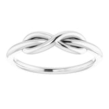 Sterling Silver Infinity-Inspired Ring