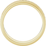 14K Yellow 1/3 CTW Natural Diamond Eternity Band Size 10