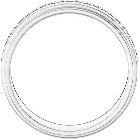 14K White 1/3 CTW Natural Diamond Eternity Band