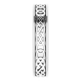 14K X1 White 7 mm Celtic-Inspired Band Size 10