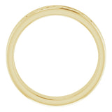 14K Yellow Gold 5 mm Celtic-Inspired Flat Band Size 8.5