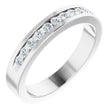 Platinum 1/3 CTW Natural Diamond Anniversary Band Size 5