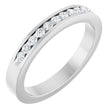 14K White Gold 1/4 CTW Natural Diamond Anniversary Band Size 7