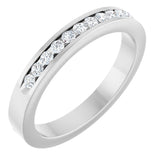 14K White Gold 1/4 CTW Natural Diamond Anniversary Band Size 7