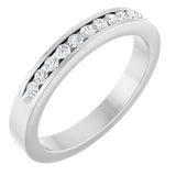 14K White Gold 1/4 CTW Natural Diamond Anniversary Band Size 7