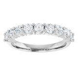 14K White 9/10 CTW Lab-Grown Diamond Anniversary Band