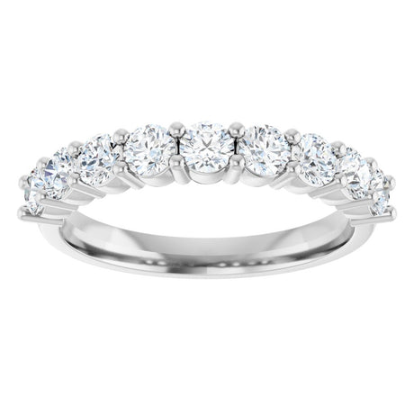 14K White Gold 3/4 CTW Natural Diamond Anniversary Band