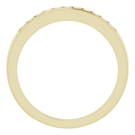 14K Yellow 1/4 CTW Natural Diamond Anniversary Band Size 6