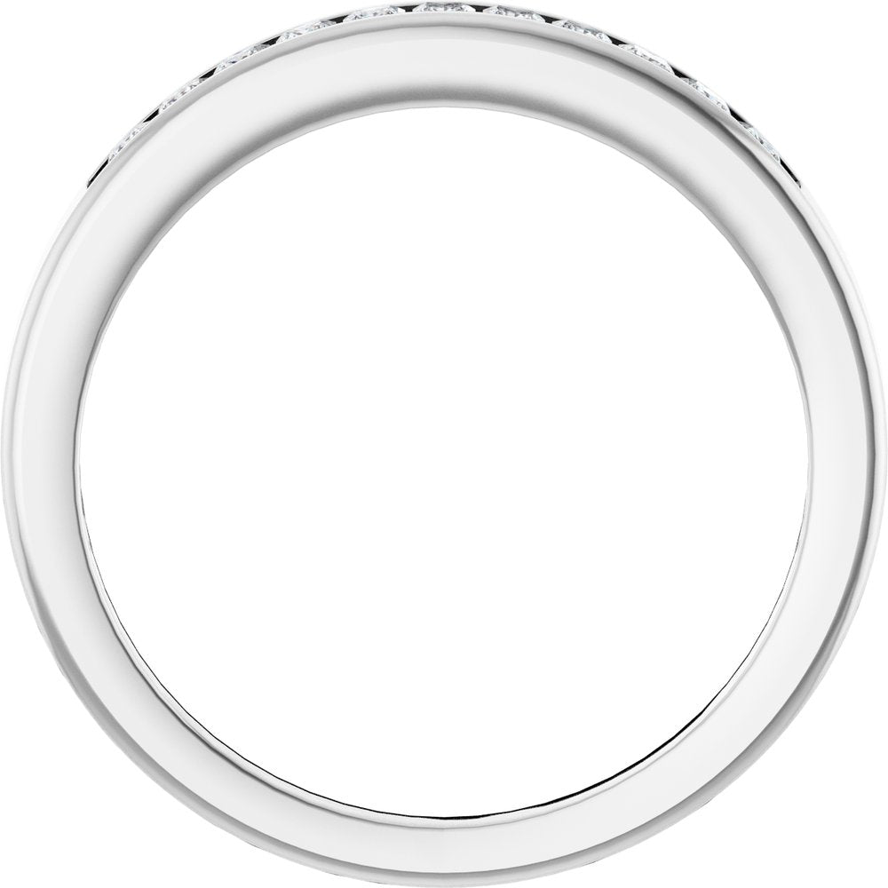 Platinum 1/4 CTW Natural Diamond Anniversary Band Size 7