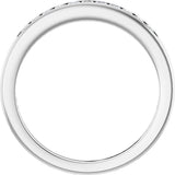 Platinum 1/4 CTW Natural Diamond Anniversary Band Size 7
