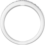 14K White Gold 3/8 CTW Lab-Grown Diamond Anniversary Band Size 7