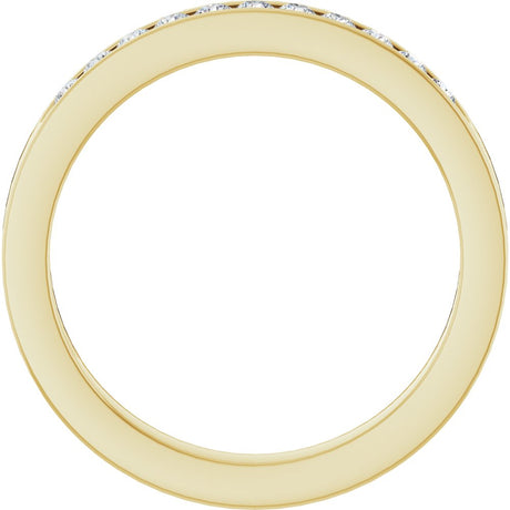 14K Yellow Gold 1/4 CTW Natural Diamond Anniversary Band Size 7
