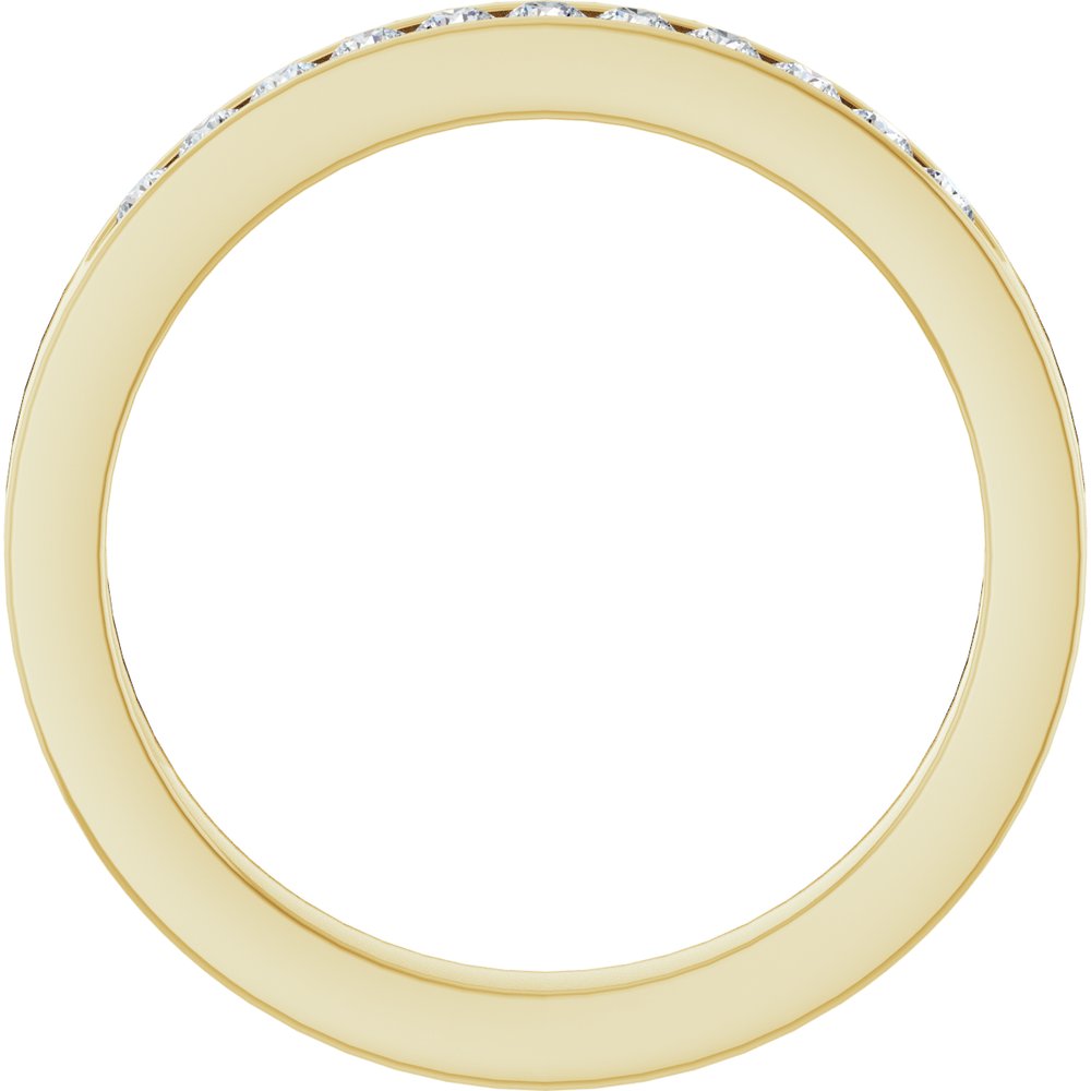 14K Yellow 1/4 CTW Natural Diamond Anniversary Band Size 7