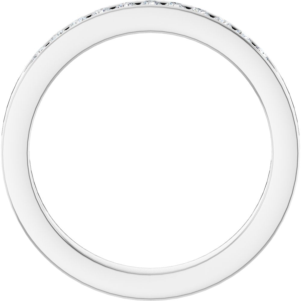 14K White Gold 1/4 CTW Natural Diamond Anniversary Band