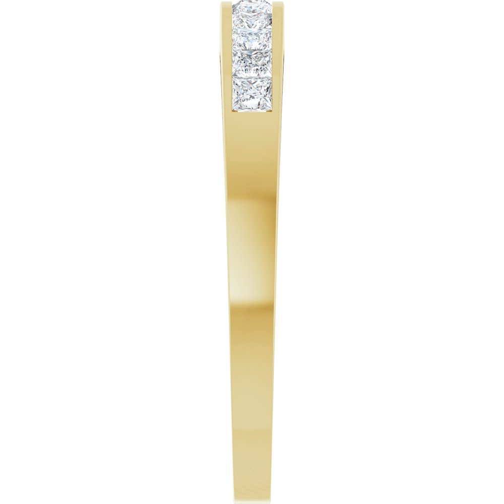 14K Yellow Gold 3/8 CTW Lab-Grown Diamond Anniversary Band Size 7