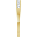 14K Yellow Gold 3/8 CTW Lab-Grown Diamond Anniversary Band Size 7