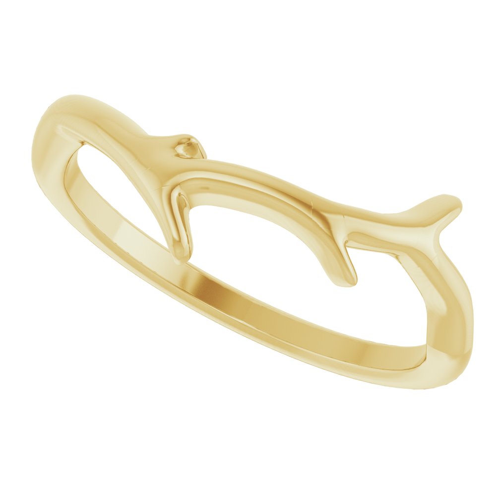 14K Yellow Branch Ring