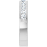 14K White Gold 5/8 CTW Lab-Grown Diamond Anniversary Band