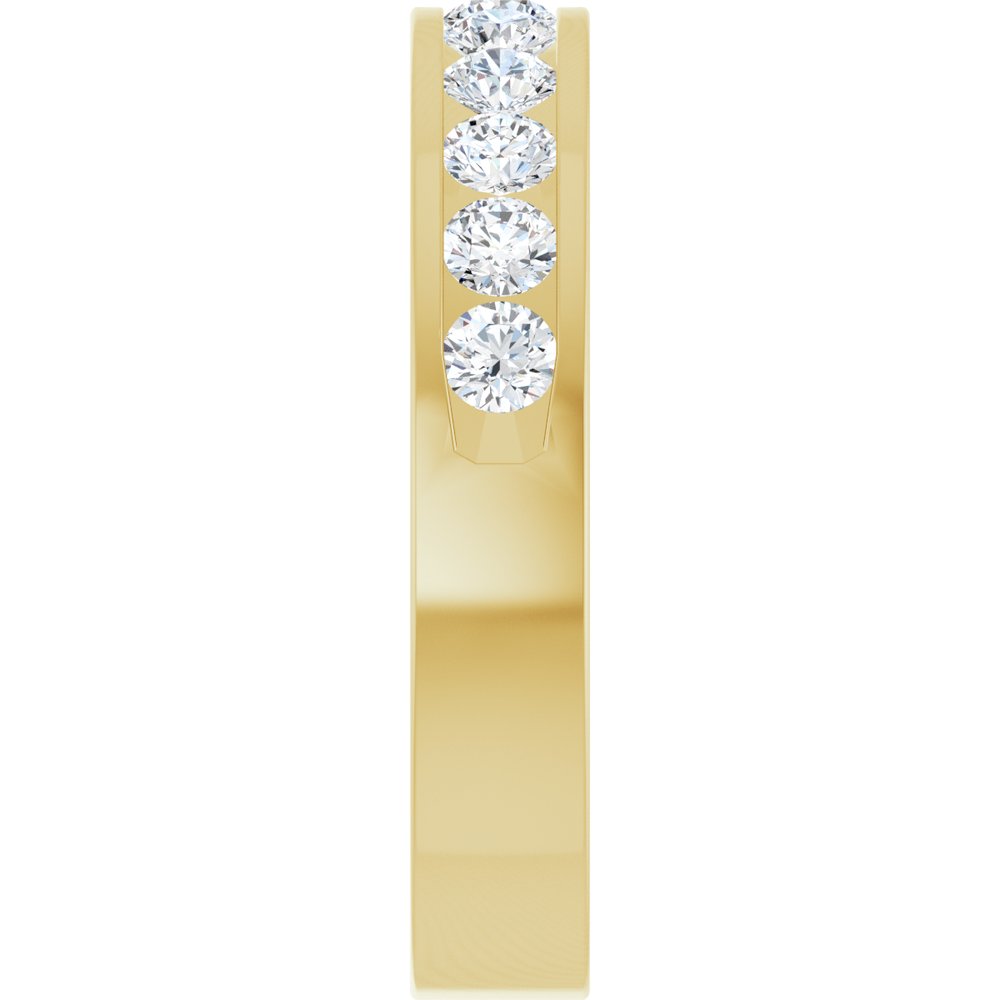 14K Yellow Gold 5/8 CTW Natural Diamond Anniversary Band