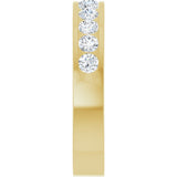 14K Yellow Gold 5/8 CTW Natural Diamond Anniversary Band